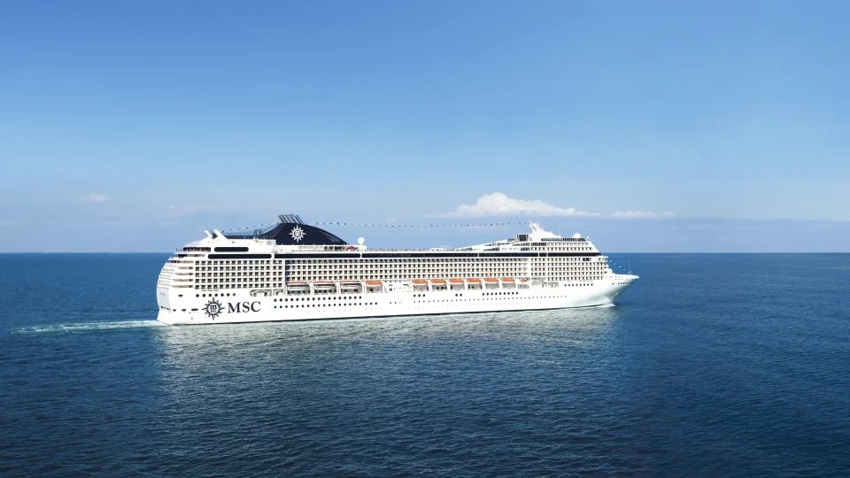 At sea