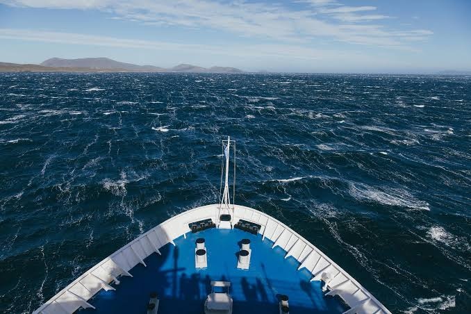 Crossing the Drake Passage to Ushuaia