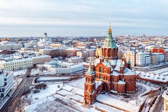 Arrive in Helsinki, Finland
