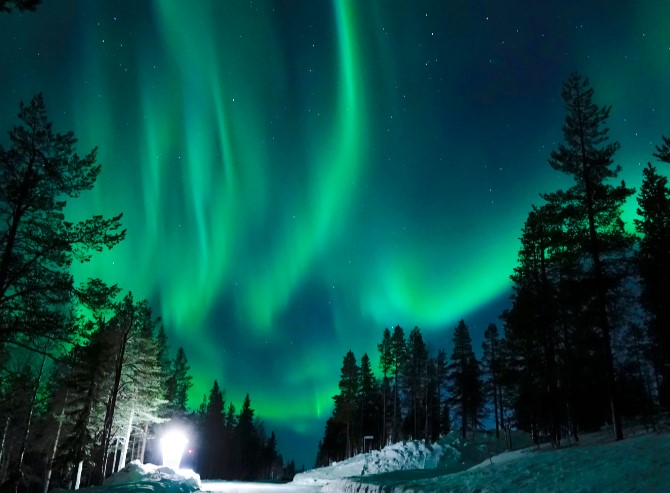 Arrival in Rovaniemi & Snowmobile Safari