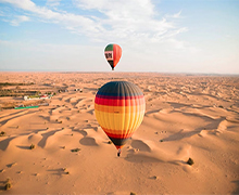 Hot Air Balloon Ride and Desert Safari with Kosher BBQ Dinner