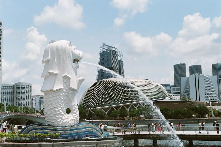 Departure from Singapore