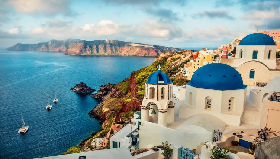 Santorini Island with Capital Highlights